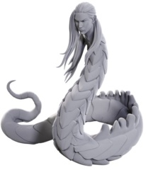 Pathfinder Battles Unpainted Minis - Lunar Naga